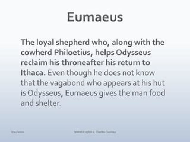 Where does eumaeus go?