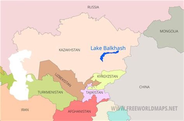 Where is lake balkhash located?